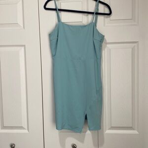 Worn a couple of times, greenish blue short dress